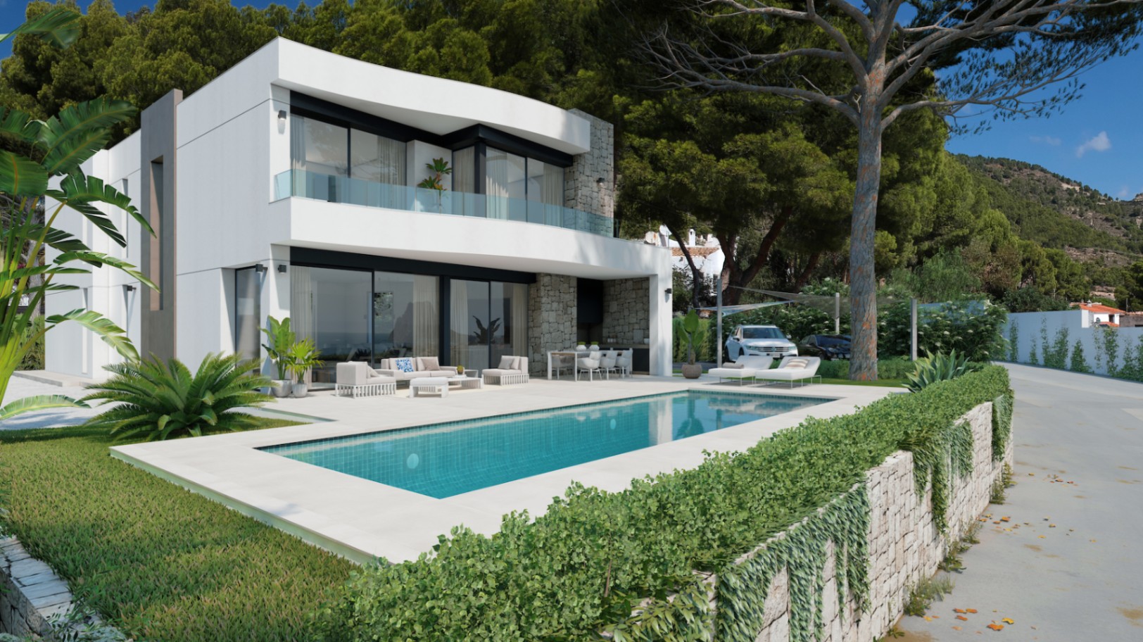 Projekt einer modernen Villa in Calpe