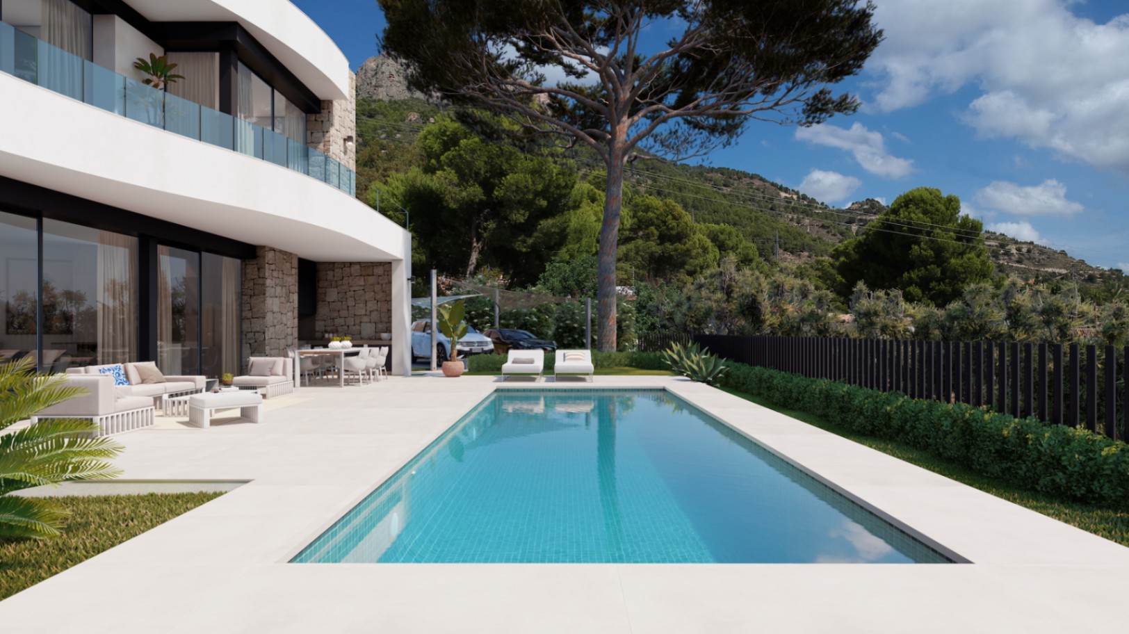 Project of a modern villa in Calpe