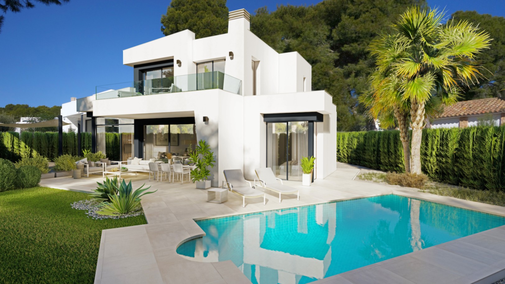 Project of modern villa in Calpe Coast Costa Blanca