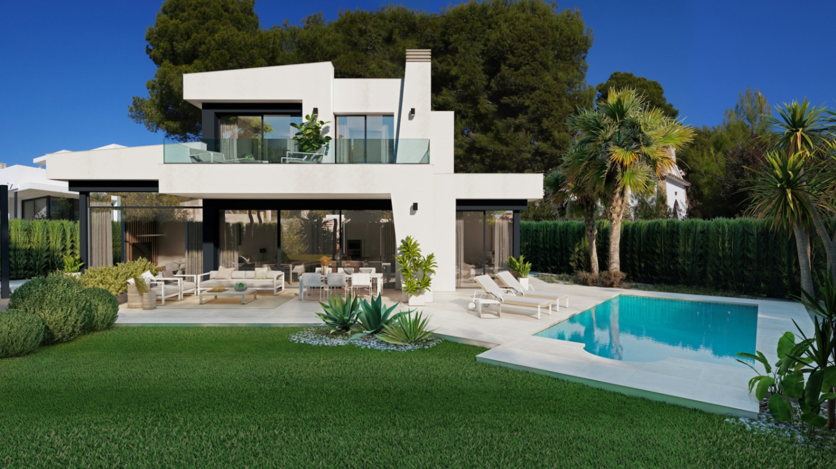 Project of modern villa in Calpe Coast Costa Blanca