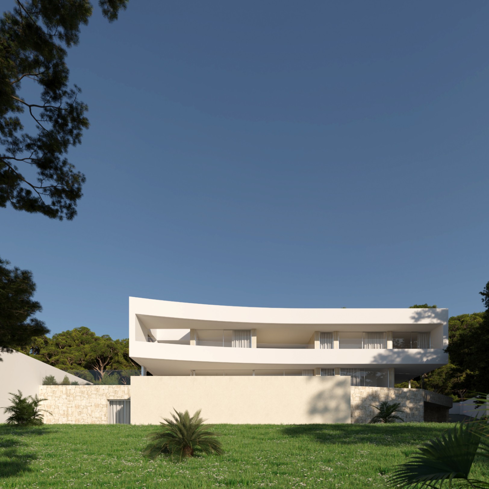 Modern villa with sea views in Moraira