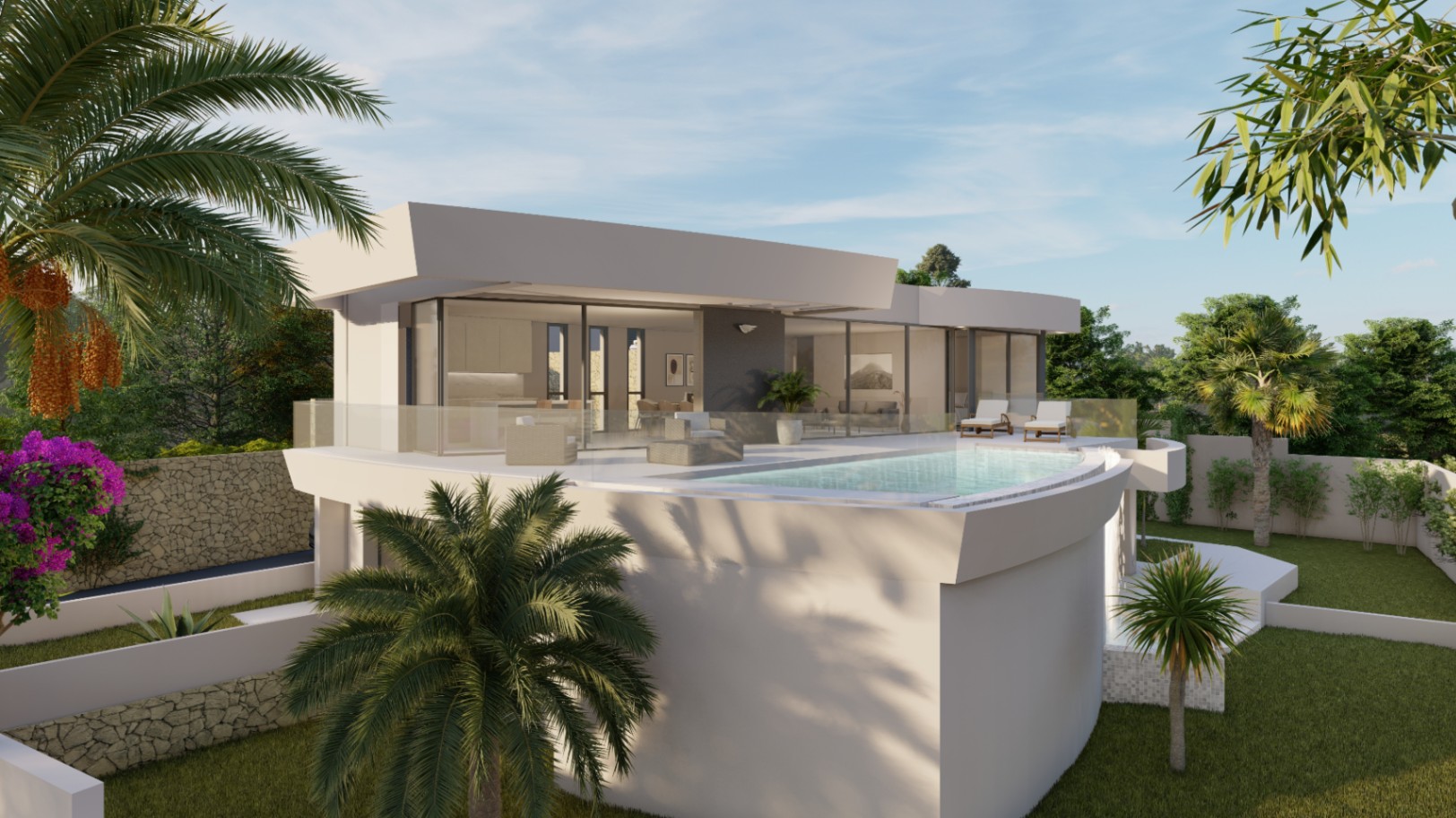 Moderne villa in Calpe met uitzicht op zee