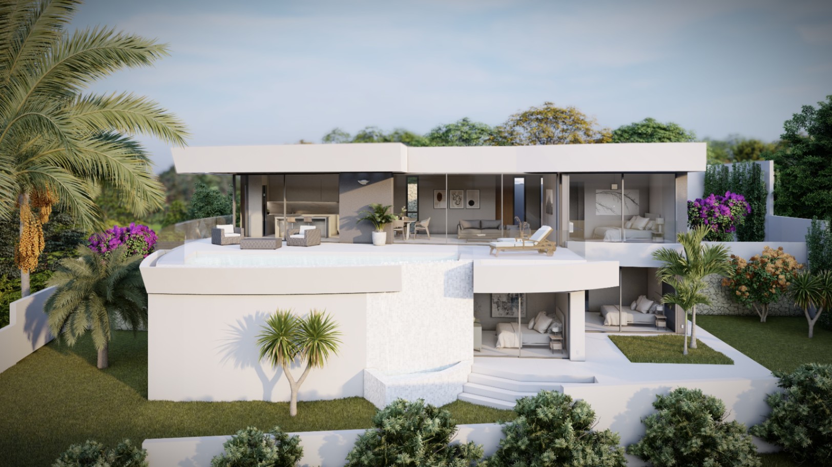 Moderne Villa in Calpe mit Meerblick