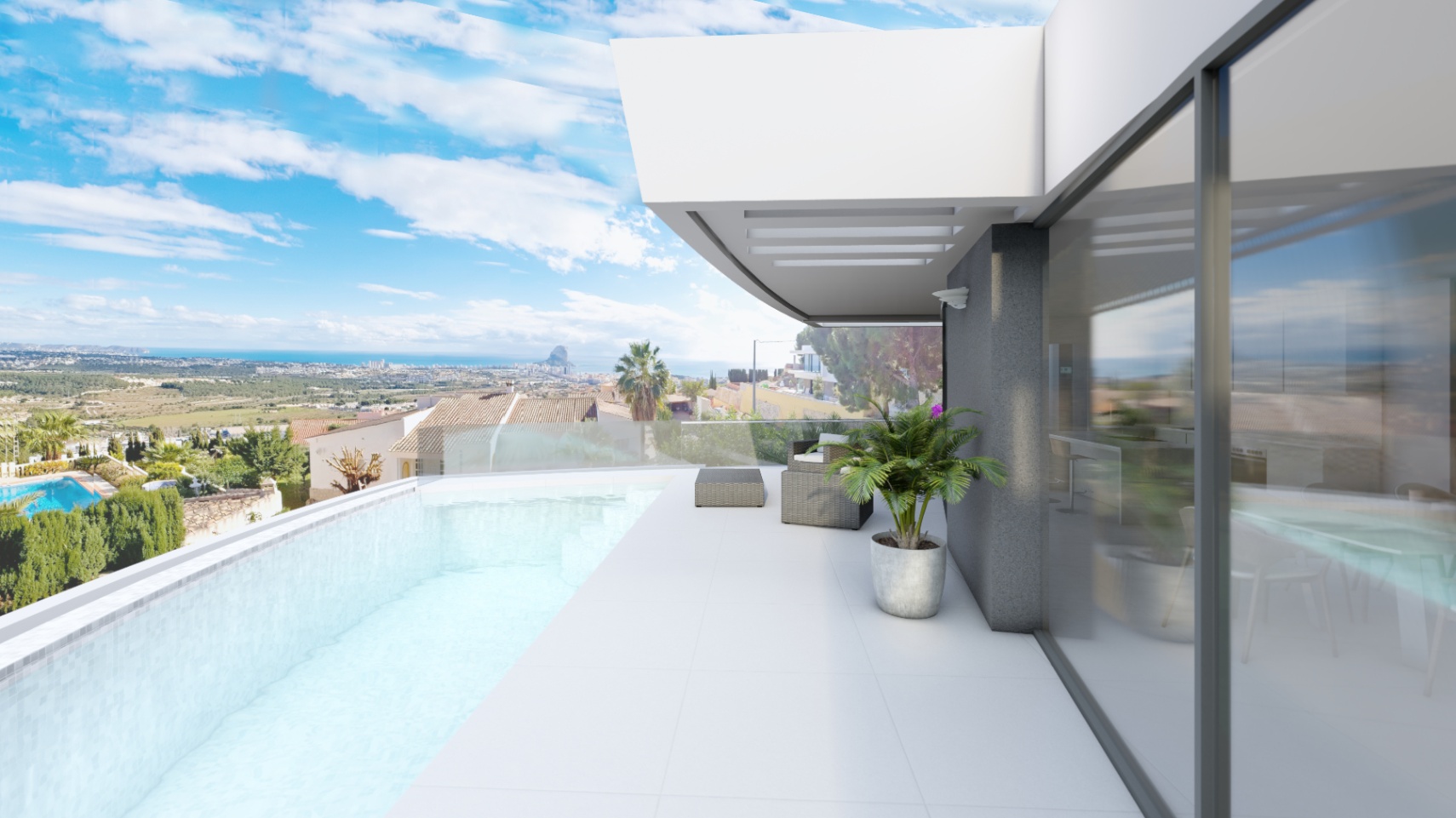Modern villa in Calpe with sea views