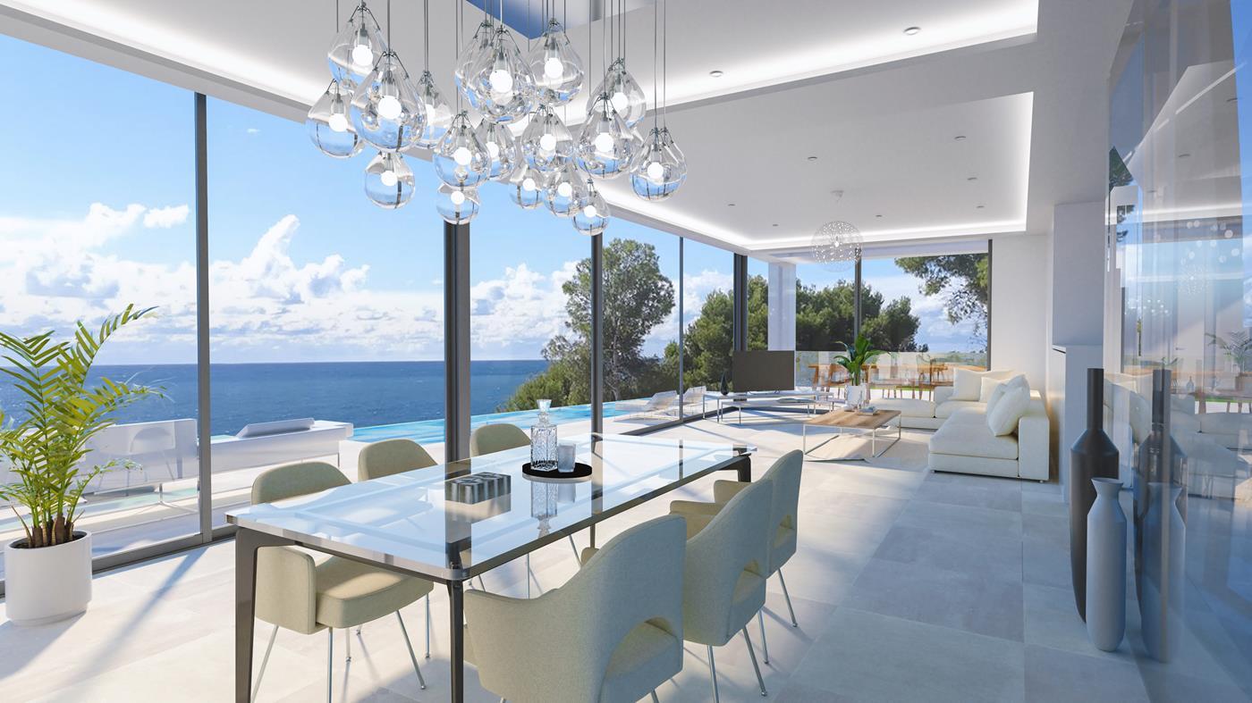 Villa moderna de lujo al lado del mar en Benissa
