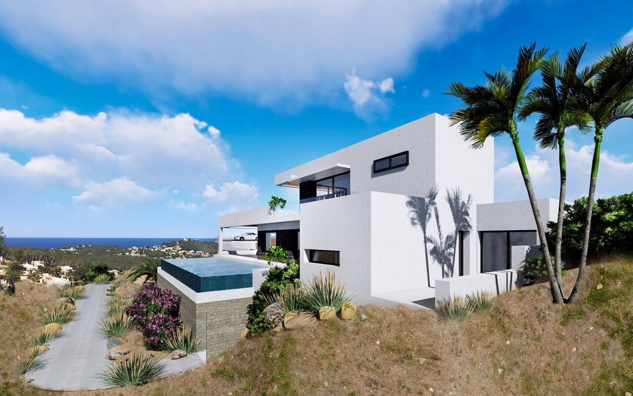 New construction project with sea views in Jávea