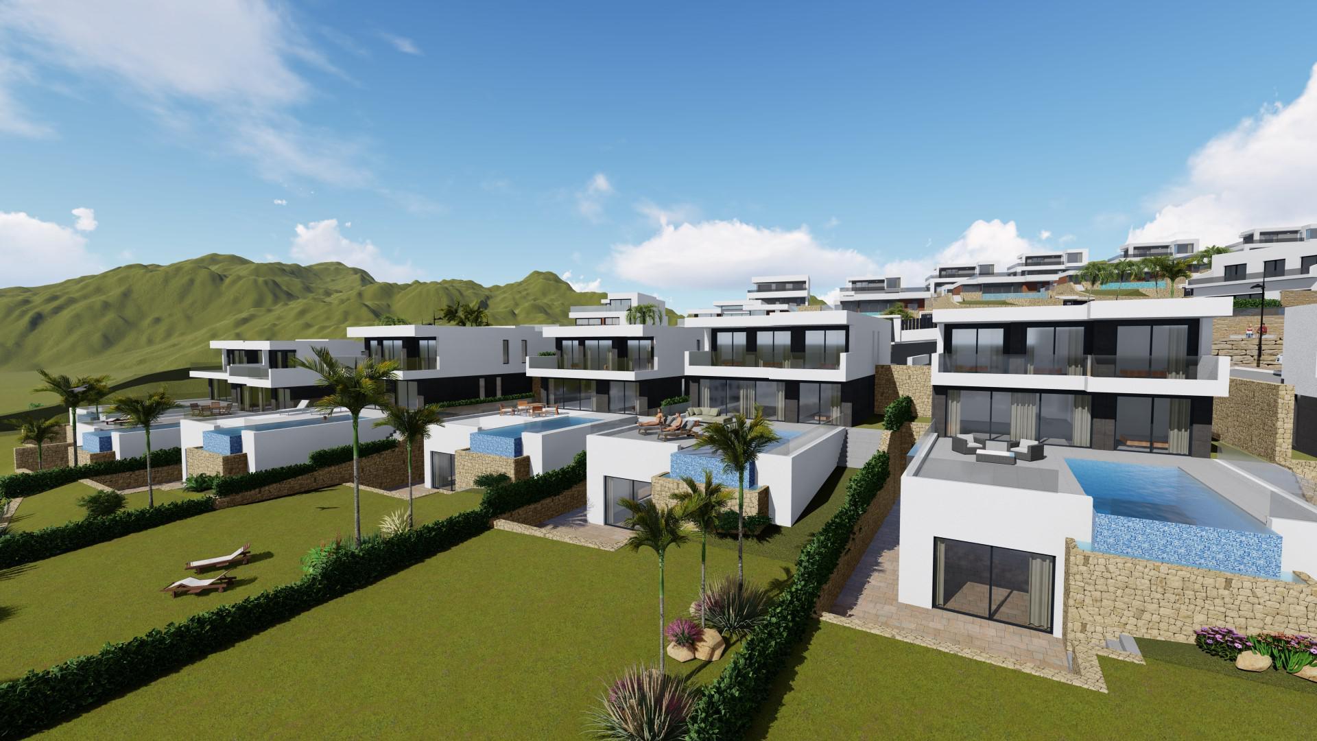 Set of villas with panoramic views in Benidorm