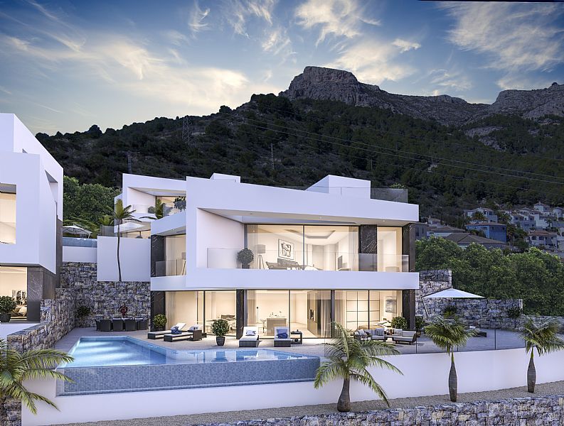 Modern villa project with stunning views in Calpe