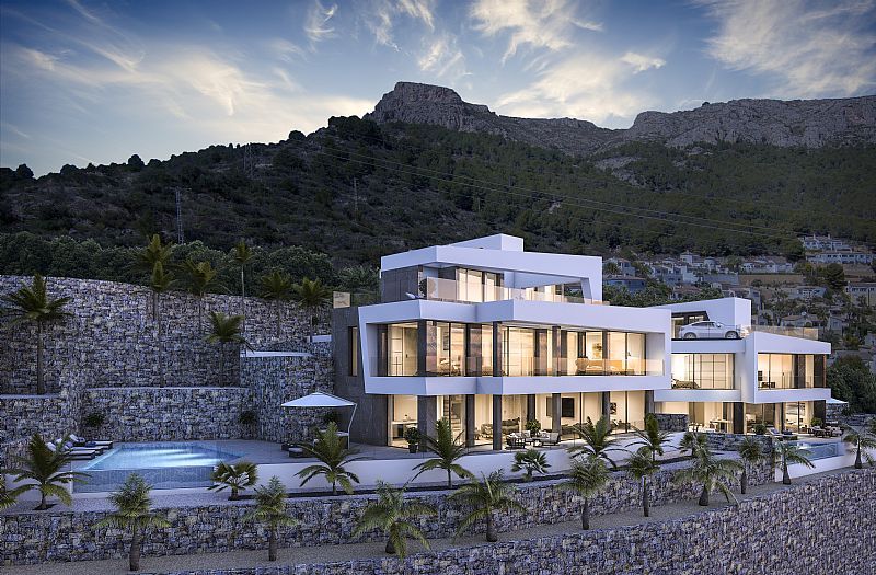 Proyecto de villa moderna  con impresionantes vistas en Calpe